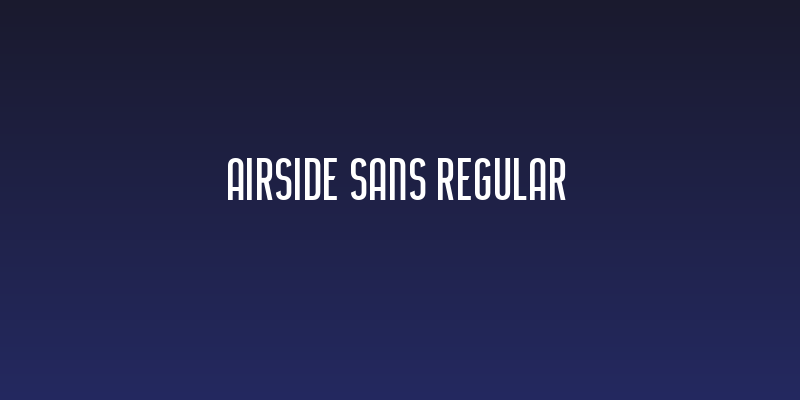 Airside Sans Regular Social Header
