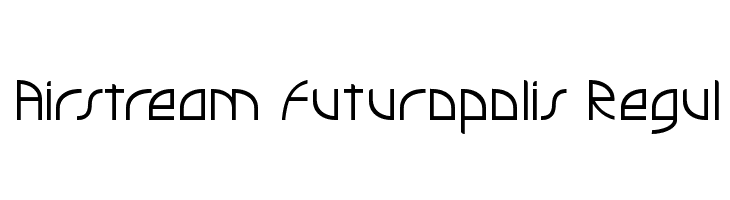 Airstream Futuropolis Regul फ़ॉन्ट