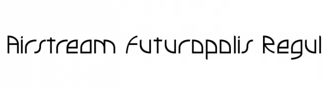 Airstream Futuropolis Regul  تنزيل الخطوط