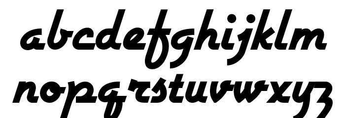 AirstreamNF Font LOWERCASE