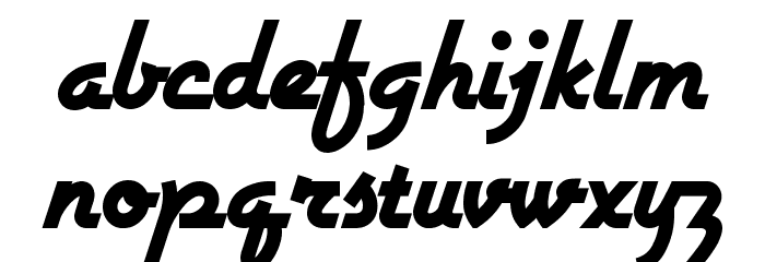 Airstream Font LOWERCASE