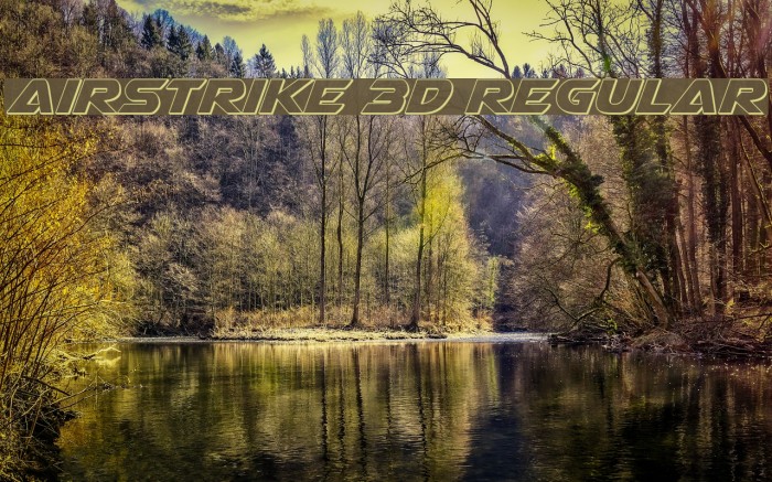 Airstrike 3D Regular Font examples