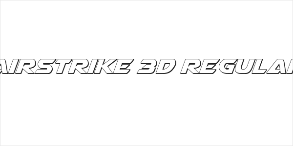 Airstrike 3D Regular Logo