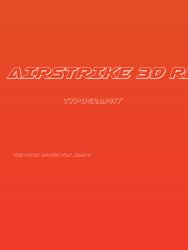 Airstrike 3D Regular Poster