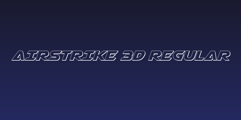 Airstrike 3D Regular Social Header