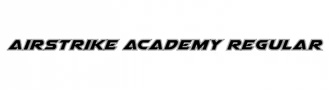 Airstrike Academy Regular  les polices de caractères gratuit tlcharger