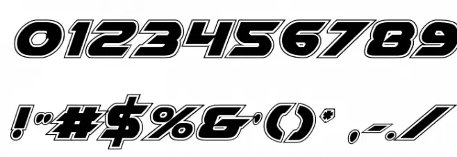 Airstrike Academy Regular Font OTHER CHARS