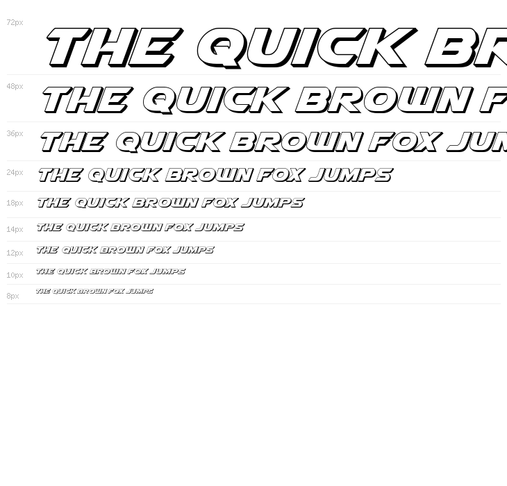 Airstrike Bold 3D Waterfall