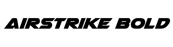 Airstrike Bold Font
