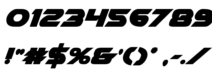 Airstrike Bold Font OTHER CHARS