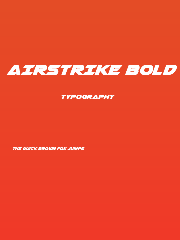 Airstrike Bold Poster