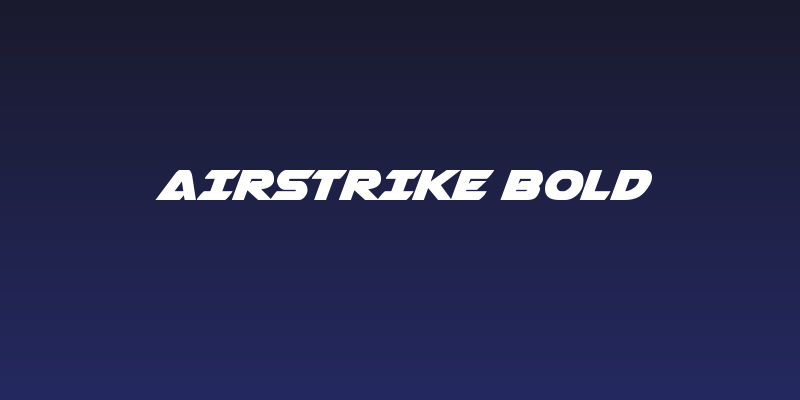 Airstrike Bold Social Header