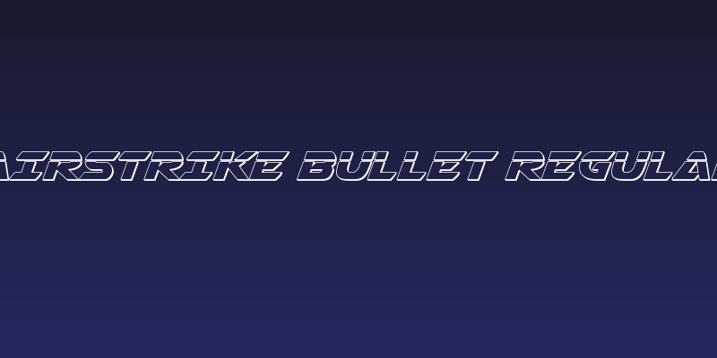 Airstrike Bullet Regular Social Header