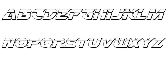Airstrike Bullet Regular Font LOWERCASE