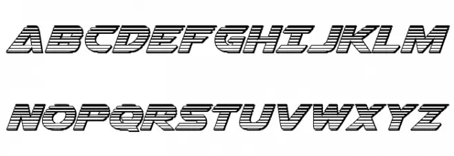 Airstrike Chrome Regular Polices MAJUSCULES
