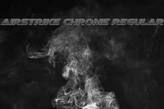 Airstrike Chrome Regular Font examples