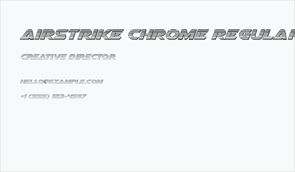 Airstrike Chrome Regular Business Card