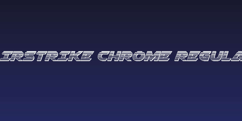 Airstrike Chrome Regular Social Header
