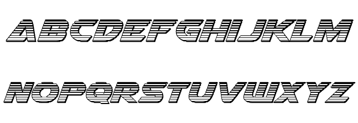 Airstrike Chrome Regular Font LOWERCASE