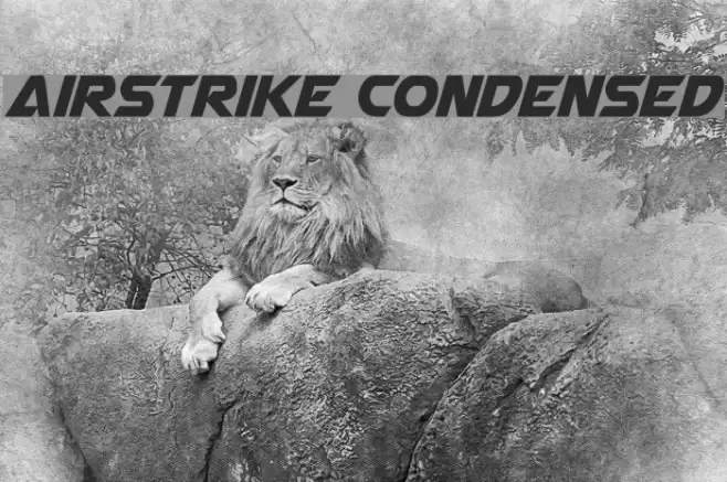 Airstrike Condensed Font examples