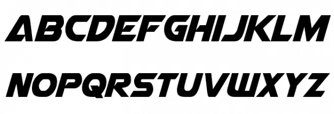 Airstrike Condensed फ़ॉन्ट लोअरकेस
