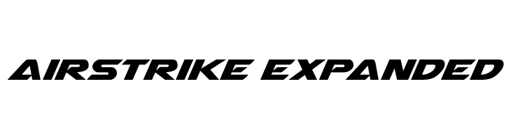 Airstrike Expanded Шрифта