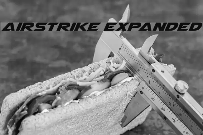 Airstrike Expanded Font examples