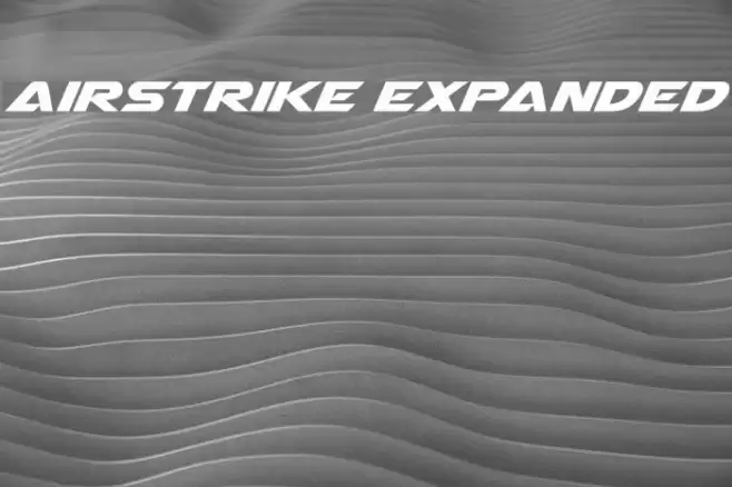 Airstrike Expanded Font examples