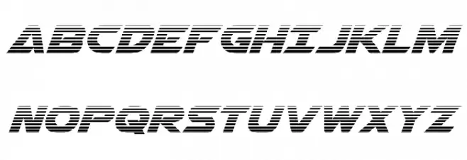 Airstrike Gradient Regular 字体 大写