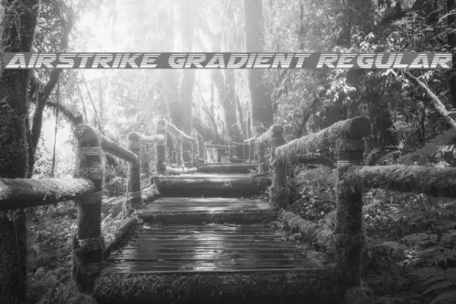 Airstrike Gradient Regular Font examples