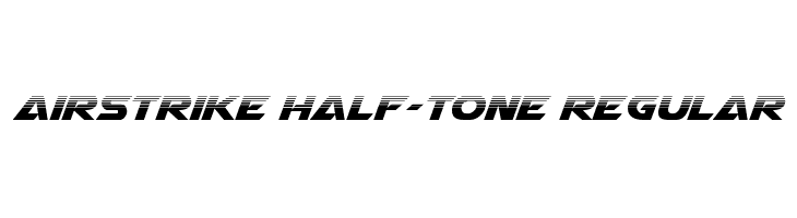 Airstrike Half-Tone Regular  Free Fonts Download