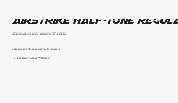 Airstrike Half-Tone Regular Business Card