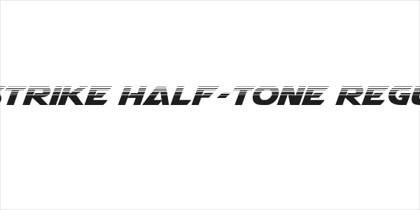 Airstrike Half-Tone Regular Logo