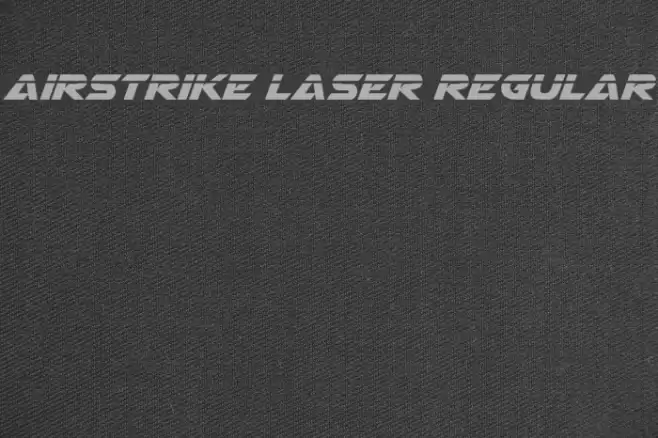 Airstrike Laser Regular Font examples