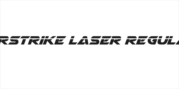 Airstrike Laser Regular Logo