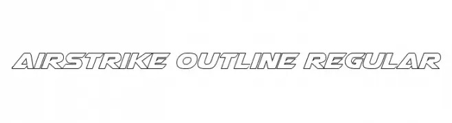 Airstrike Outline Regular  les polices de caractères gratuit tlcharger