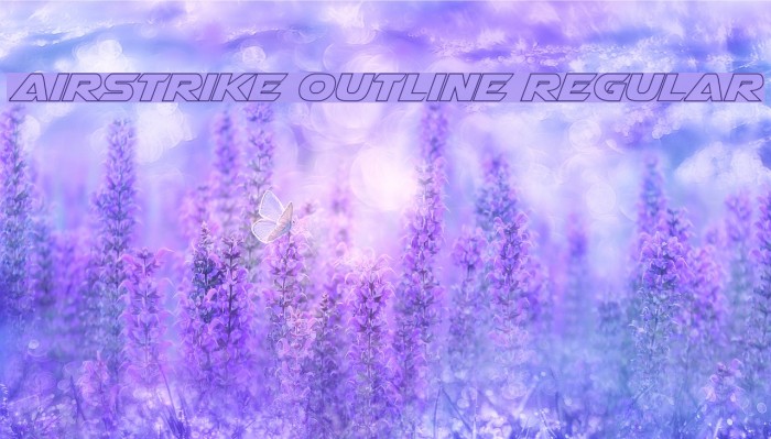 Airstrike Outline Regular Font examples