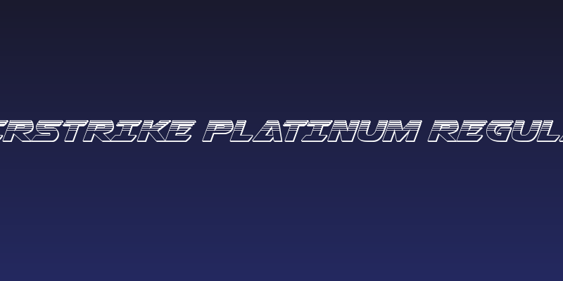 Airstrike Platinum Regular Social Header