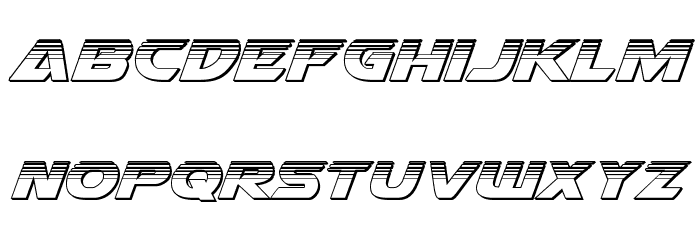 Airstrike Platinum Regular Font LOWERCASE