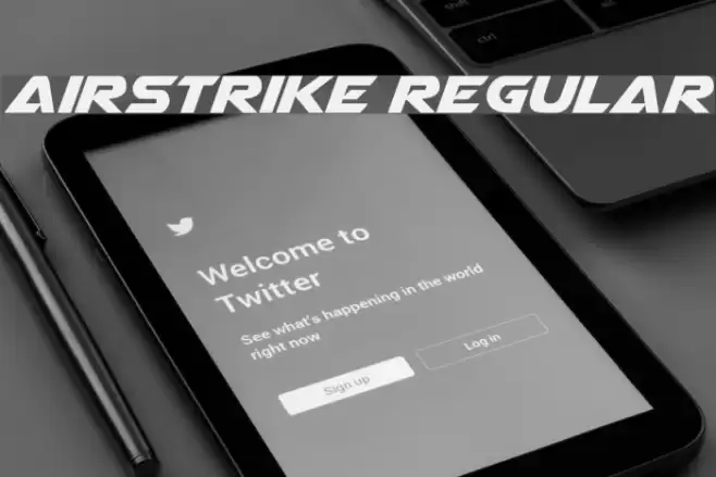 Airstrike Regular Font examples