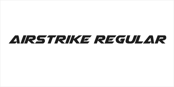 Airstrike Regular Logo