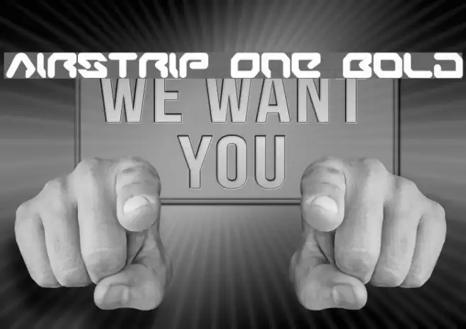 Airstrip One Bold Font examples