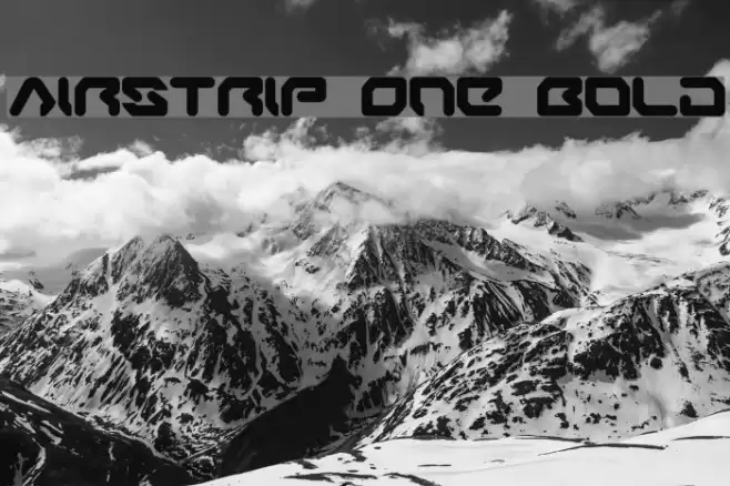 Airstrip One Bold Font examples