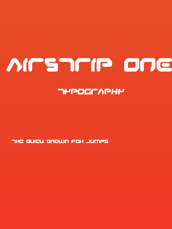 Airstrip One Bold Poster