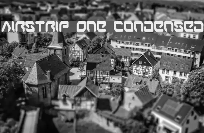 Airstrip One Condensed Font examples