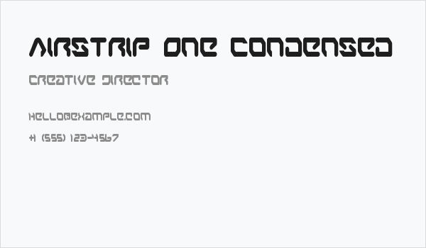 Airstrip One Condensed Business Card