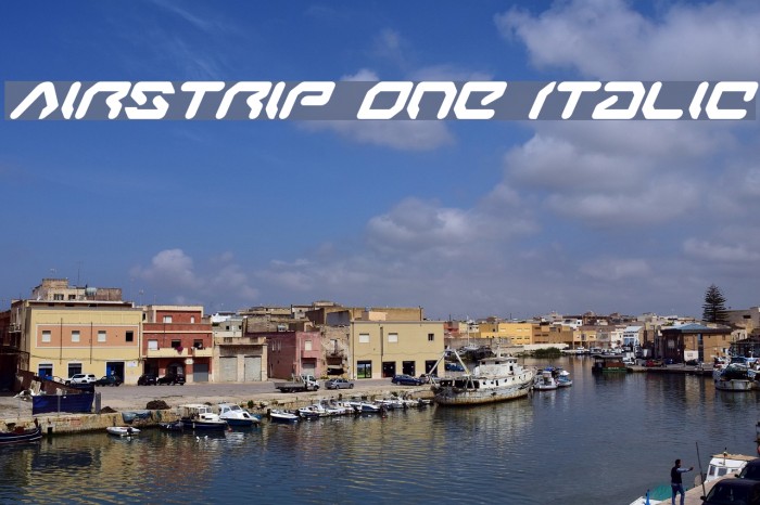 Airstrip One Italic Font examples