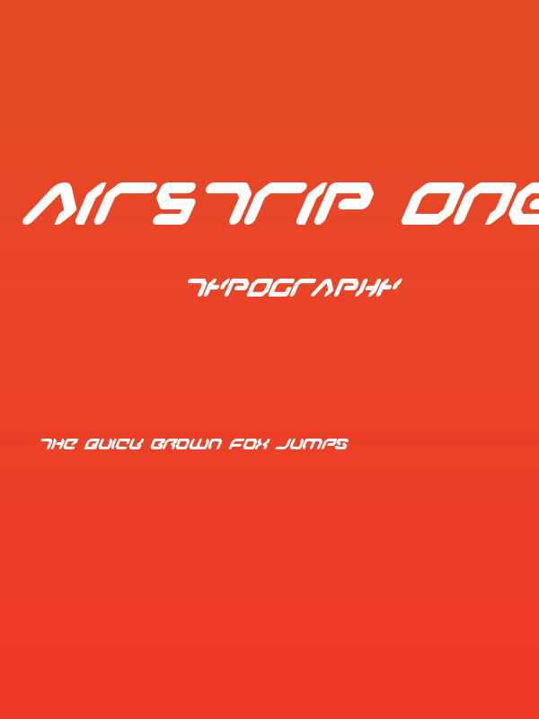 Airstrip One Italic Poster