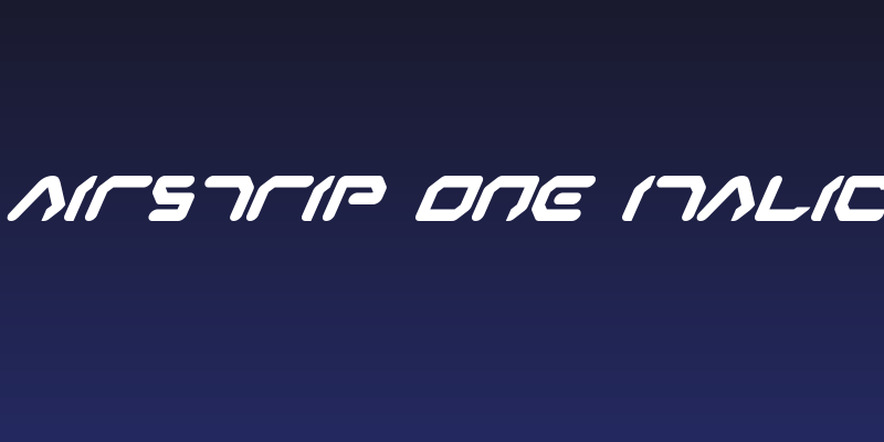 Airstrip One Italic Social Header