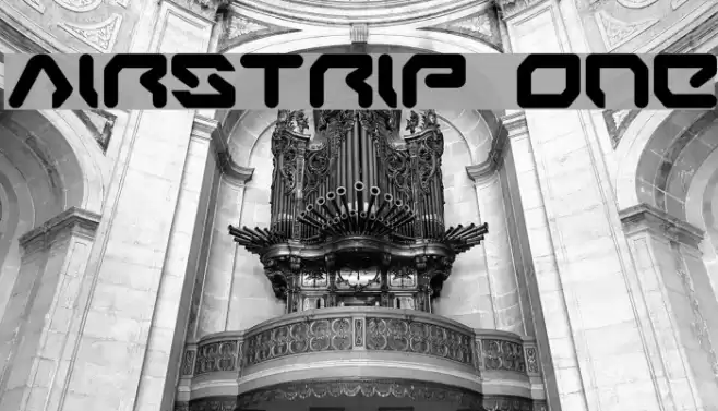 Airstrip One Font examples